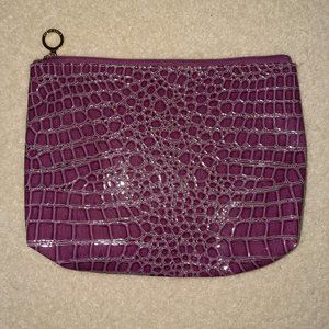 Estée Lauder Large Cosmetic Bag - Purple Alligator